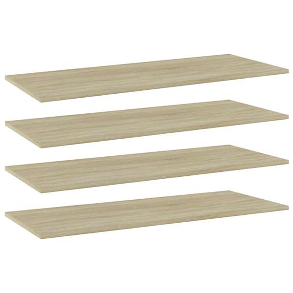 vidaXL riiuliplaadid 4 tk, Sonoma tamm, 100x40x1,5 cm, puitlaastplaat