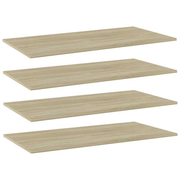vidaXL riiuliplaadid 4 tk, Sonoma tamm, 100x50x1,5 cm, puitlaastplaat