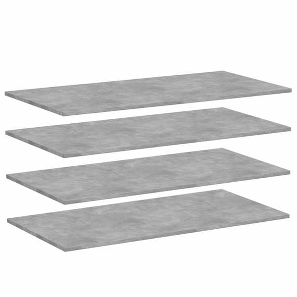 vidaXL riiuliplaadid 4 tk, betoonhall, 100x50x1,5 cm, tehispuit