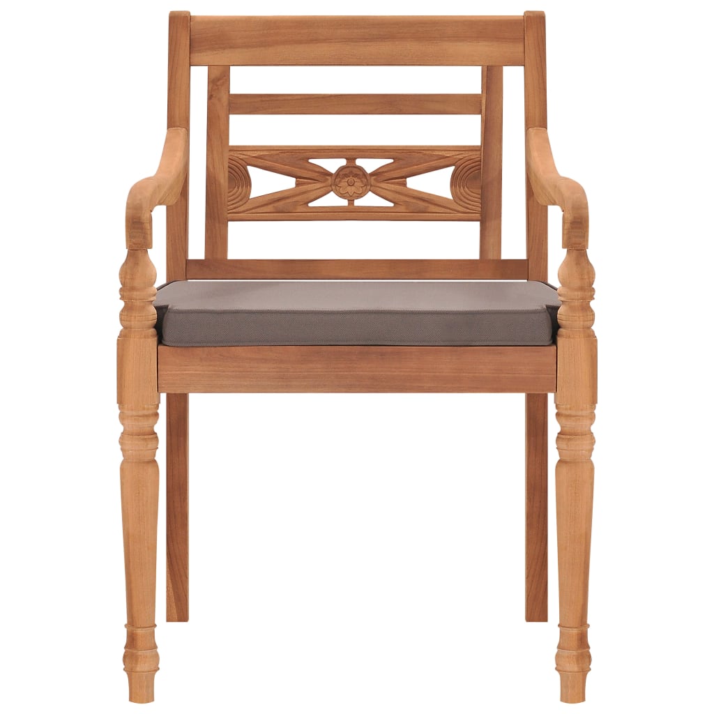 Batavia Chairs Patio Garden Lounge Chair with Cushions Solid Wood Teak vidaXL - Picture 13 of 57