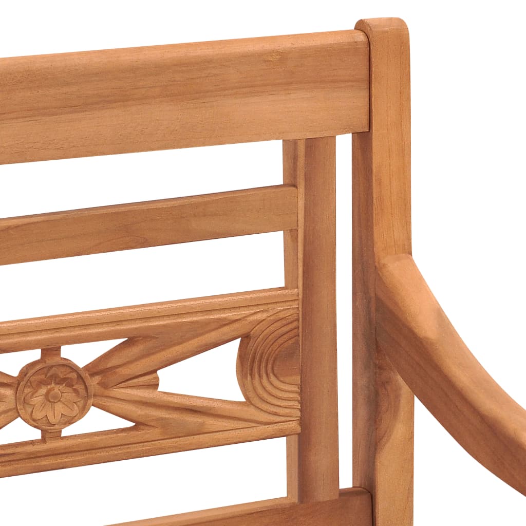 Batavia Chairs Patio Garden Lounge Chair with Cushions Solid Wood Teak vidaXL - Picture 16 of 57