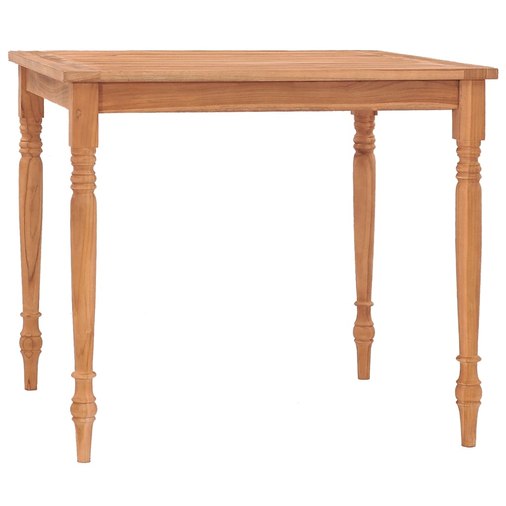 Image of vidaXL Batavia Table 85x85x75 cm Solid Teak Wood