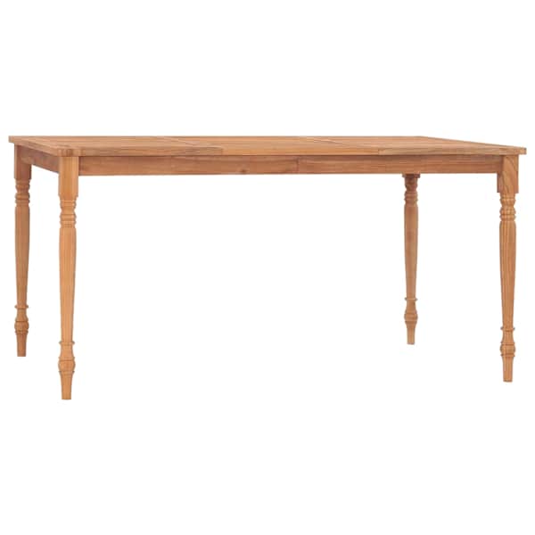 vidaXL Batavia laud, 150 x 90 x 75 cm, tiikpuit