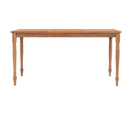 vidaXL Bataviabord 150x90x75 cm heltre teak