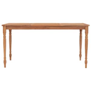 vidaXL Bataviabord 150x90x75 cm heltre teak