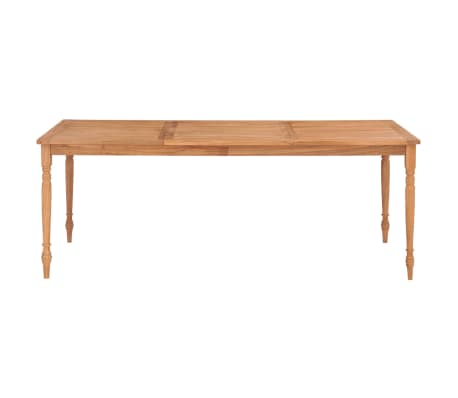 vidaXL Tavolo Batavia 200x100x75 cm in Massello di Teak