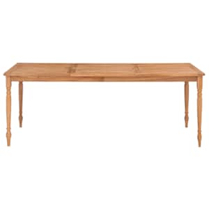vidaXL Batavia Table 200x100x75 cm Solid Teak Wood