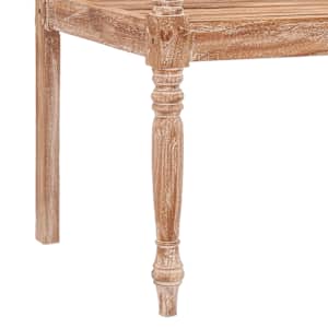 Lavice Batavia 120 cm s běleným povrchem masivní teakové dřevo - obrázek 6