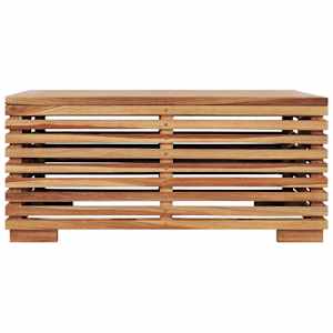 Set zahradního stolu a podnožky tmavě šedá poduška masivní teak - obrázek 3