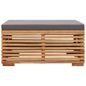 Set zahradního stolu a podnožky tmavě šedá poduška masivní teak - obrázek 6