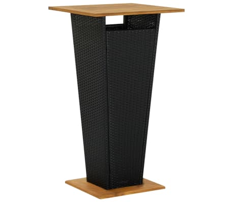 vidaXL 3-osainen Ulkobaariryhm&auml; musta