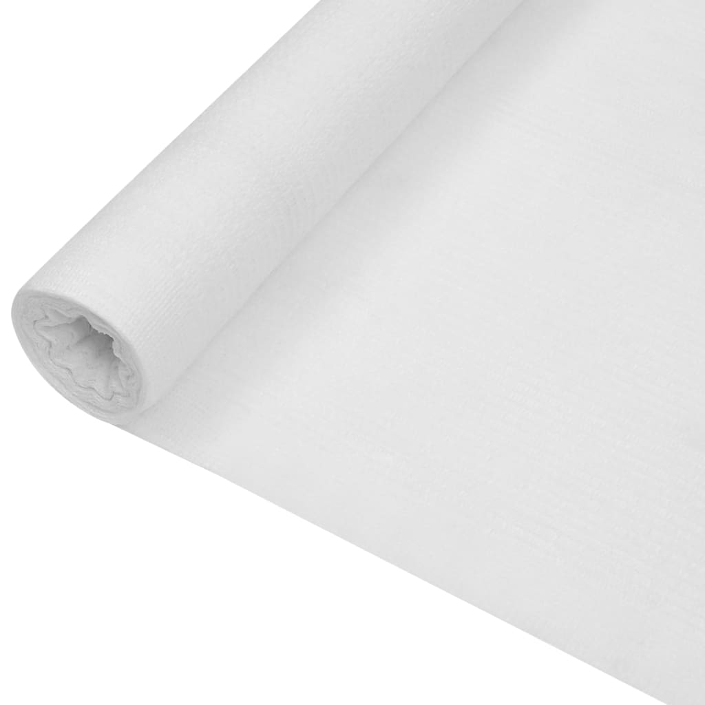 vidaXL Näkösuoja valkoinen 1×10 m HDPE 75 g/m²