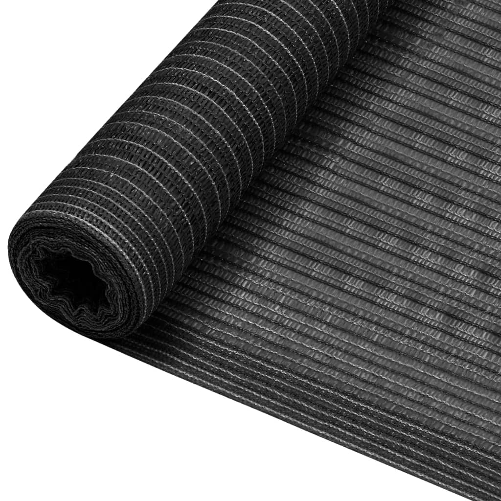 vidaXL Zaunblende Anthrazit 1x10 m HDPE 75 g/m²