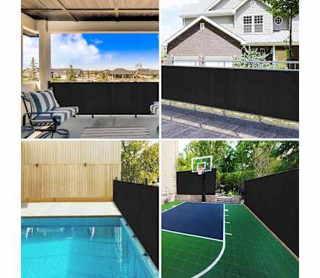 vidaXL Privacy Net Anthracite 1.2x25 m HDPE 75 g/m&sup2;