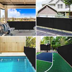 vidaXL Privacy Net Anthracite 1.8x10 m HDPE 75 g/m&sup2;