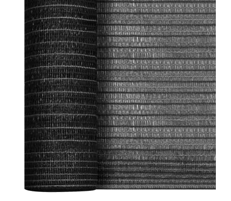 vidaXL Filet brise-vue Anthracite 2x50 m PEHD 195 g/m²