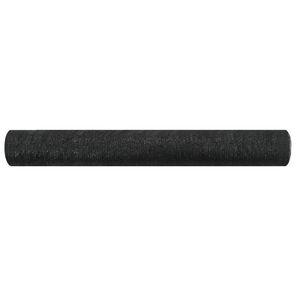 Plasă protecție intimitate, negru, 1,2×10 m, HDPE, 75 g/m²