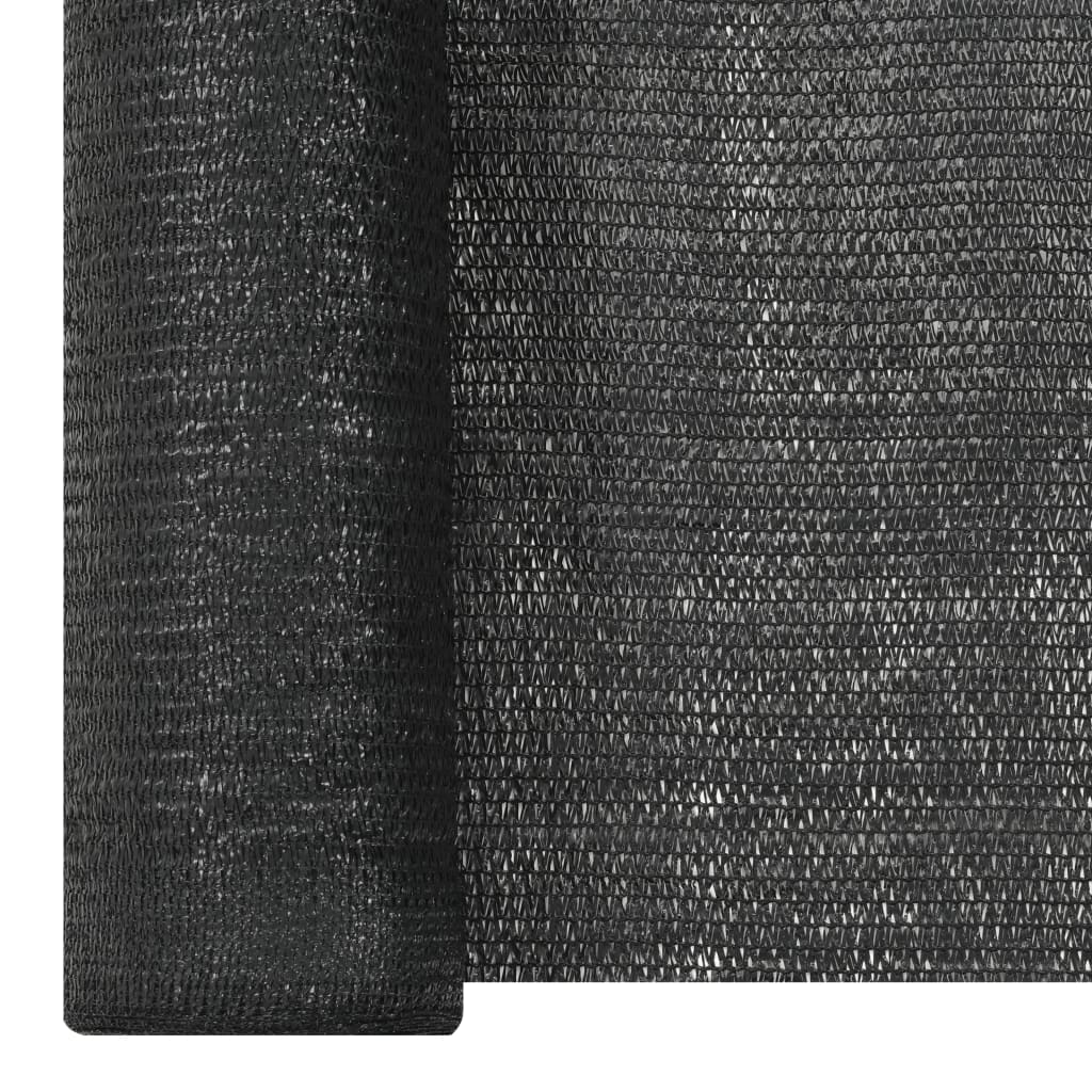 Thumbnail - vidaXL Zaunblende Schwarz 1,5x50 m HDPE 150 g/m²
