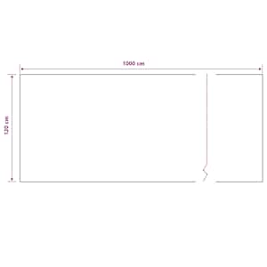 Stínící tkanina černá 1,2 x 10 m HDPE 195 g/m² - obrázek 5