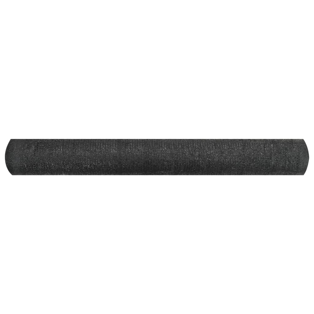 vidaXL Zaunblende Schwarz 1,2x25 m HDPE 195 g/m²