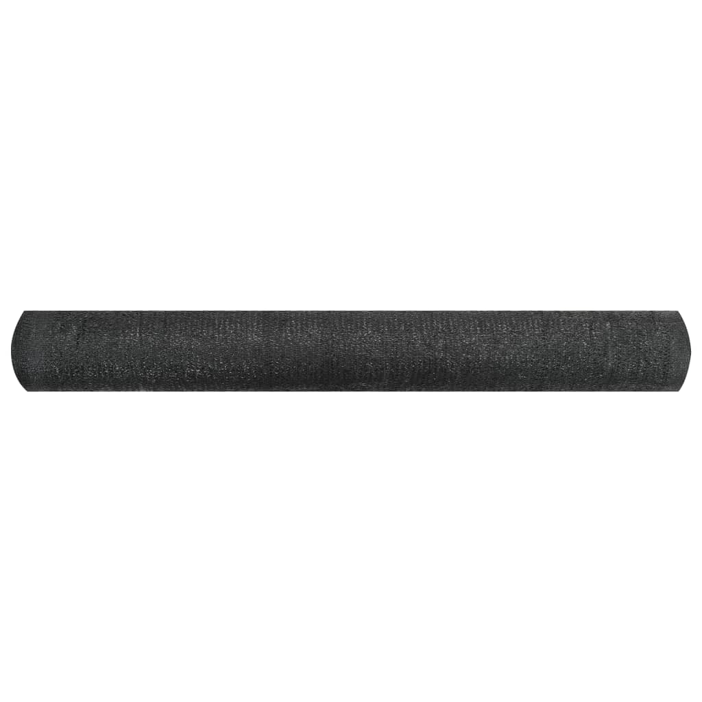 vidaXL Zaunblende Schwarz 1,8x25 m HDPE 195 g/m²