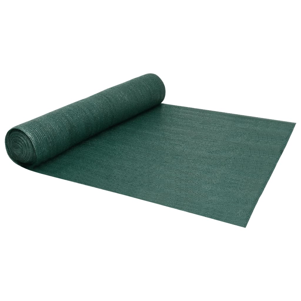 vidaXL StĂ­nĂ­cĂ­ tkanina zelenĂˇ 3,6 x 10 m HDPE 150 g/mÂ˛