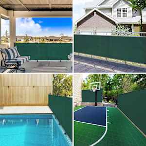 vidaXL Privacy Net Green 11.8x82.0' HDPE 1.64 oz/ft&sup2;