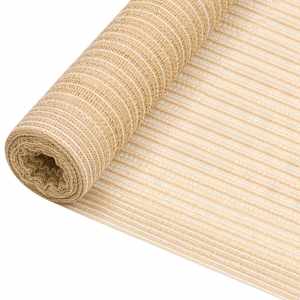 vidaXL privaatsusv&otilde;rk, beež, 1 x 25 m, HDPE, 75 g/m&sup2;