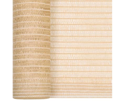 vidaXL Privacy Net Beige 1.5x10 m HDPE 75 g/m²