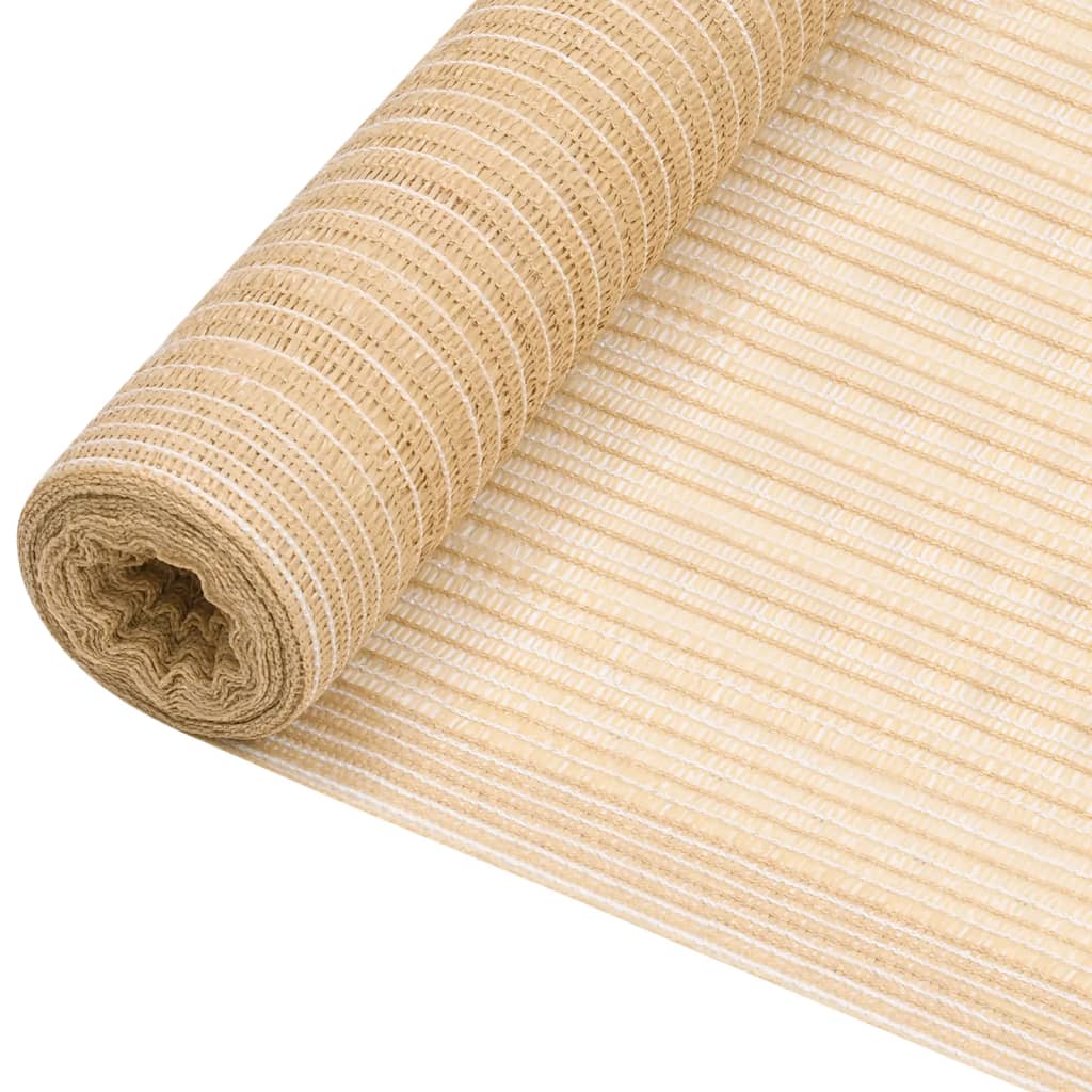 vidaXL Zaunblende Beige 1,5x50 m HDPE 75 g/m²