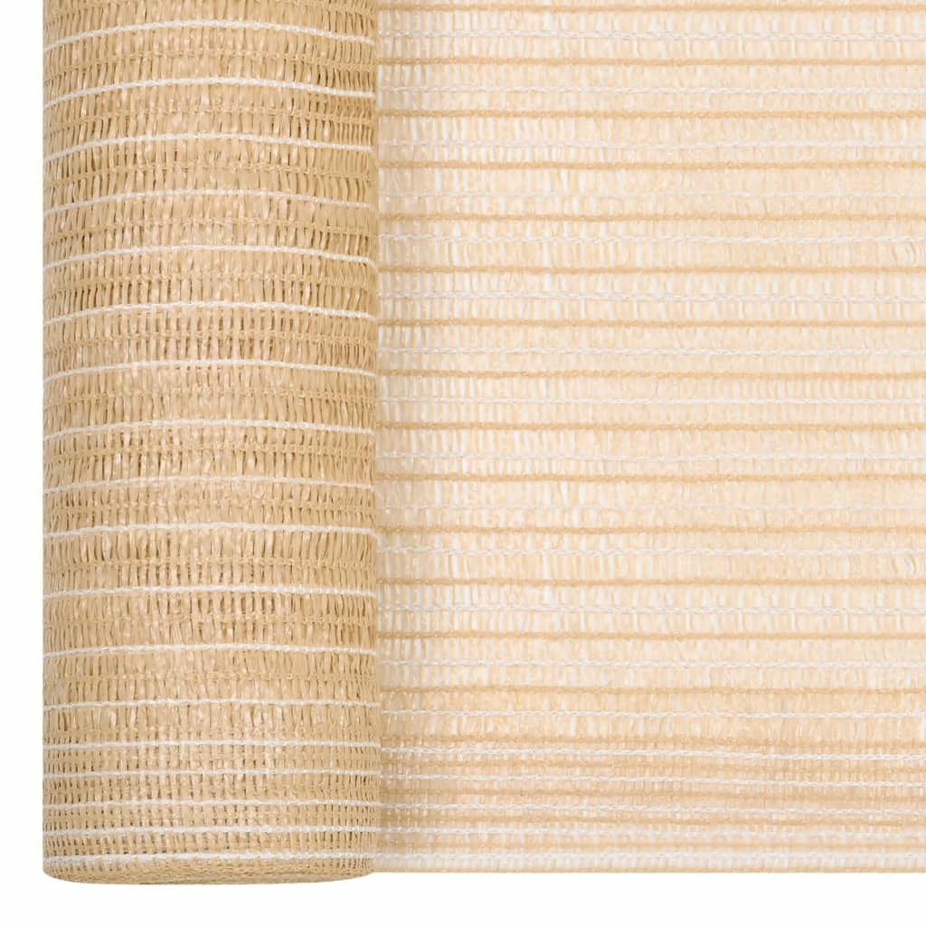 vidaXL Skjermnett beige 1,5x25 m HDPE 195 g/m²