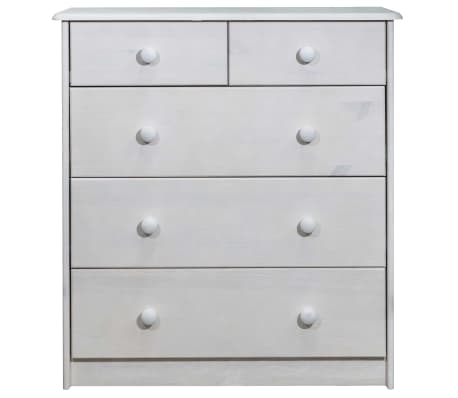 vidaXL Chest of Drawers 75x35x80.5 cm Solid Pine Wood