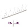 vidaXL 5-realised roostevabast terasest linnupiigid, 10 tk, 5 m