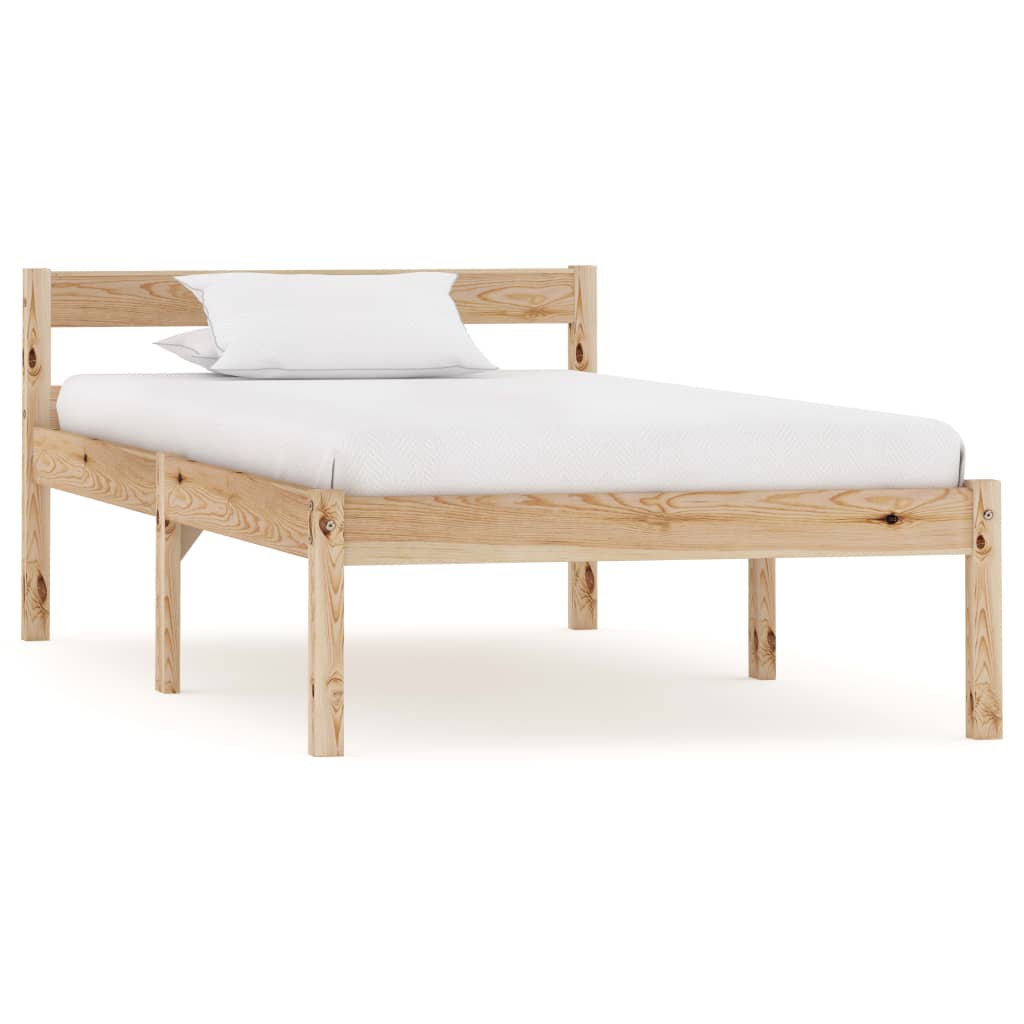 vidaXL Estructura de cama con 2 cajones madera maciza pino 90x200 cm