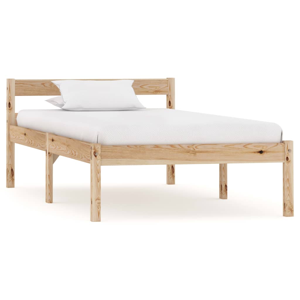 

vidaXL Bedframe met 2 lades massief grenenhout 90x200 cm