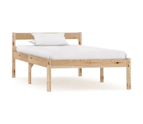 vidaXL Cadru de pat cu 2 sertare, 100x200 cm, lemn masiv de pin