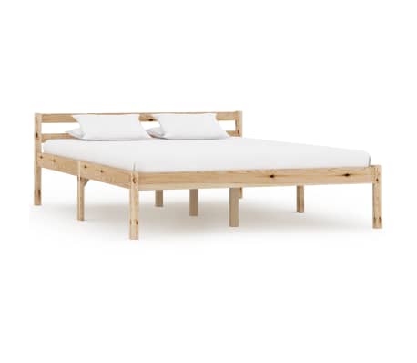 vidaXL Bed Frame with 2 Drawers Solid Pine Wood 120x200 cm