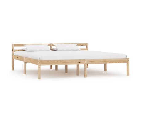 vidaXL Bedframe met 2 lades massief grenenhout 160x200 cm