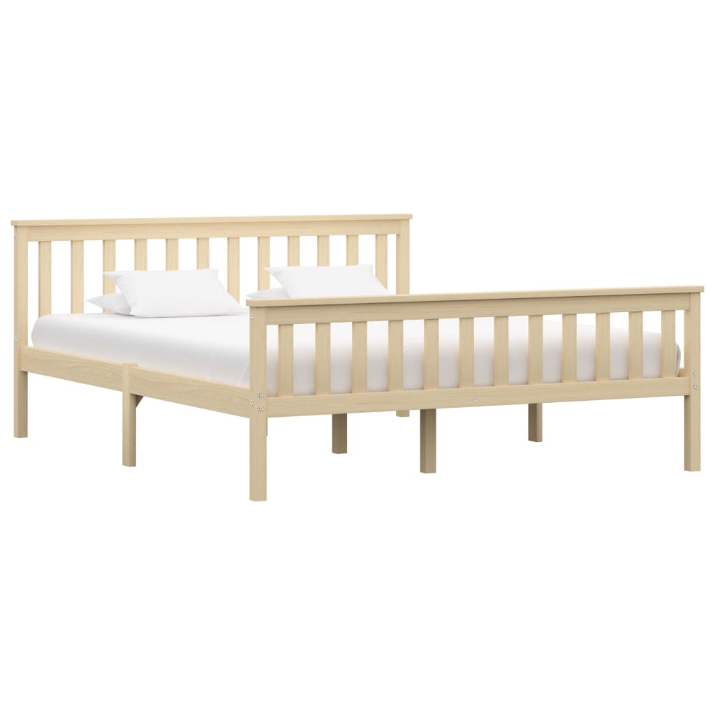 

vidaXL Bedframe met 2 lades massief grenenhout 160x200 cm