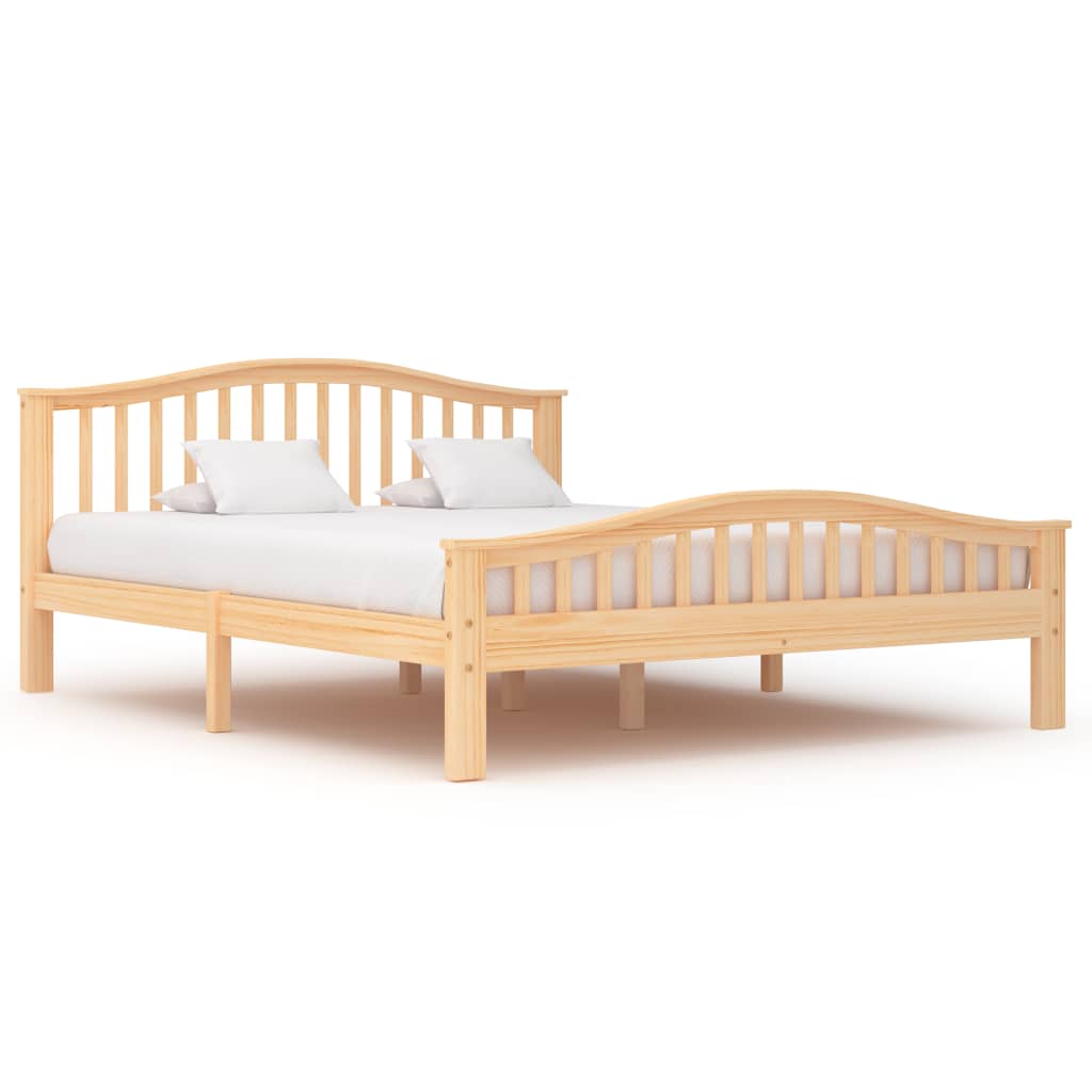 

vidaXL Bedframe met 2 lades massief grenenhout 160x200 cm