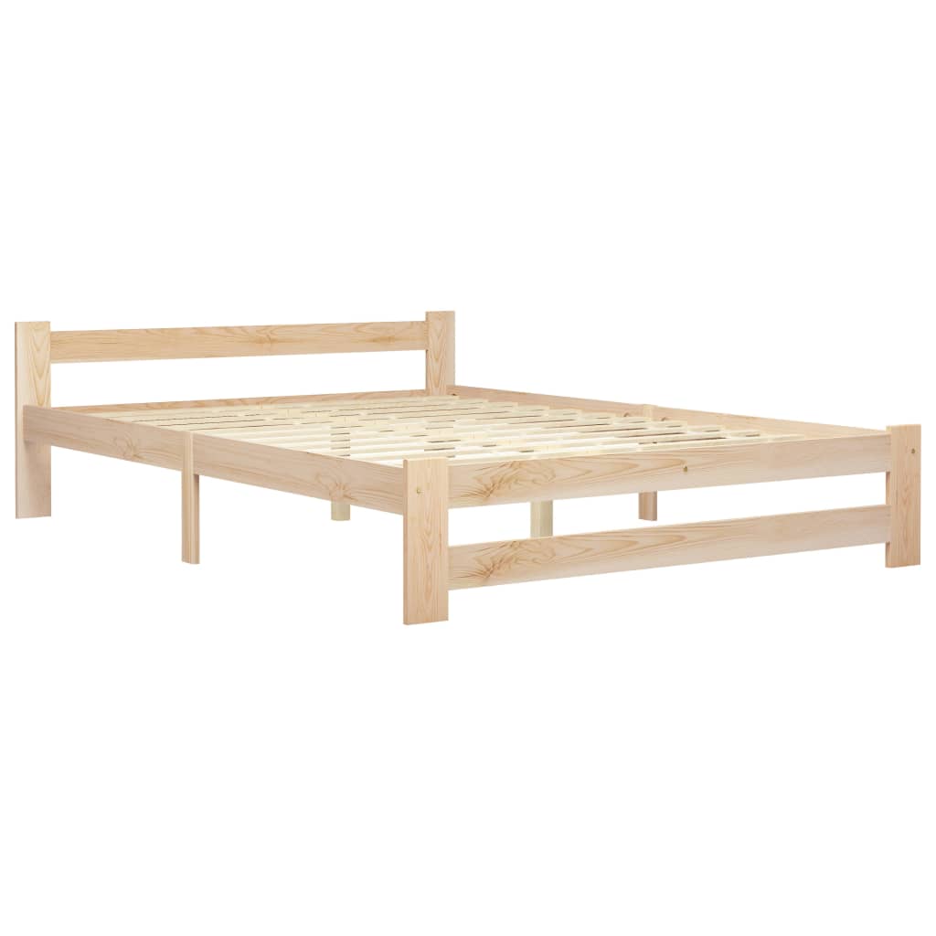 

vidaXL Bedframe met 2 lades massief grenenhout 160x200 cm
