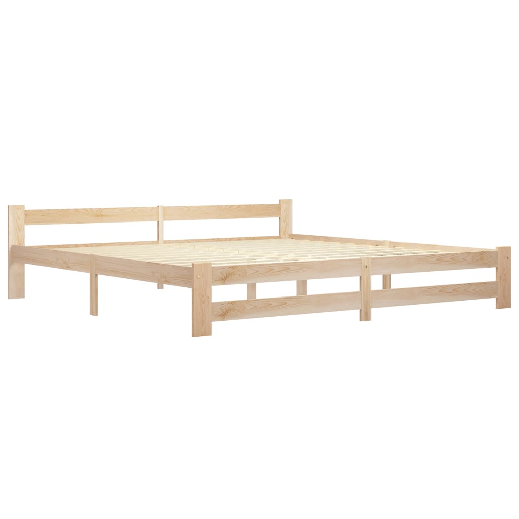 

vidaXL Bedframe met 2 lades massief grenenhout 200x200 cm