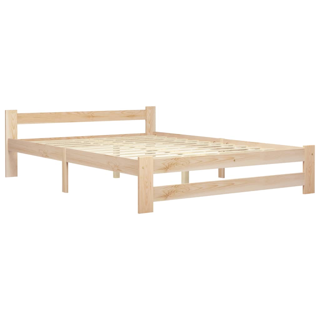 vidaXL Cadre de lit avec 4 tiroirs Bois de pin massif 140x200 cm