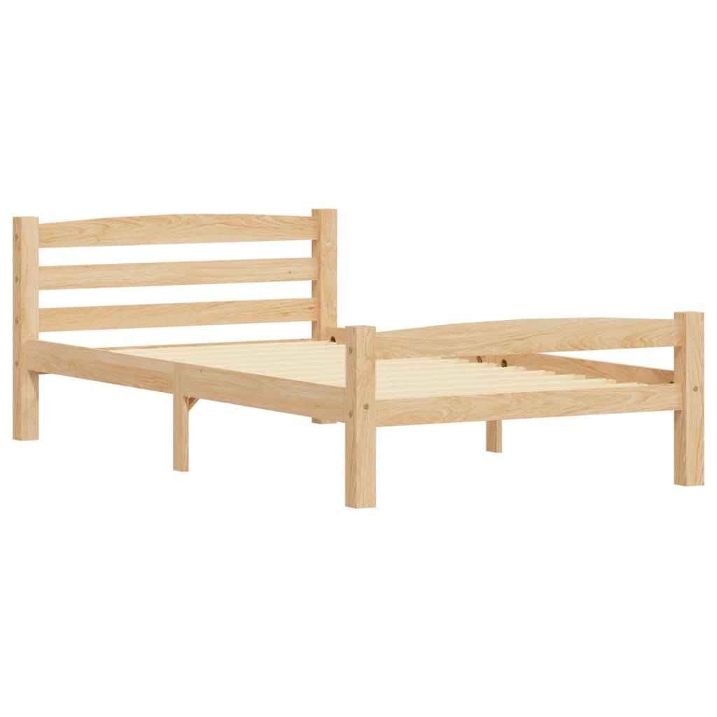

vidaXL Bedframe met 2 lades massief grenenhout 100x200 cm