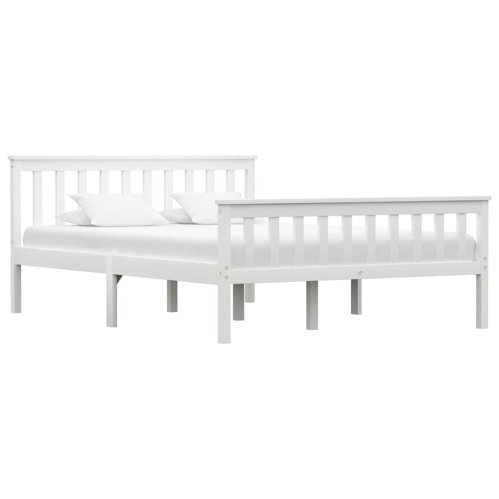 vidaXL Estructura de cama con 4 cajones madera pino blanco 140x200 cm