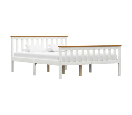 vidaXL Estructura de cama con 4 cajones madera pino blanco 140x200 cm