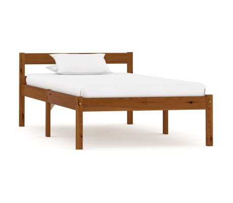 vidaXL Estructura de cama con 2 cajones pino marrón miel 100x200 cm