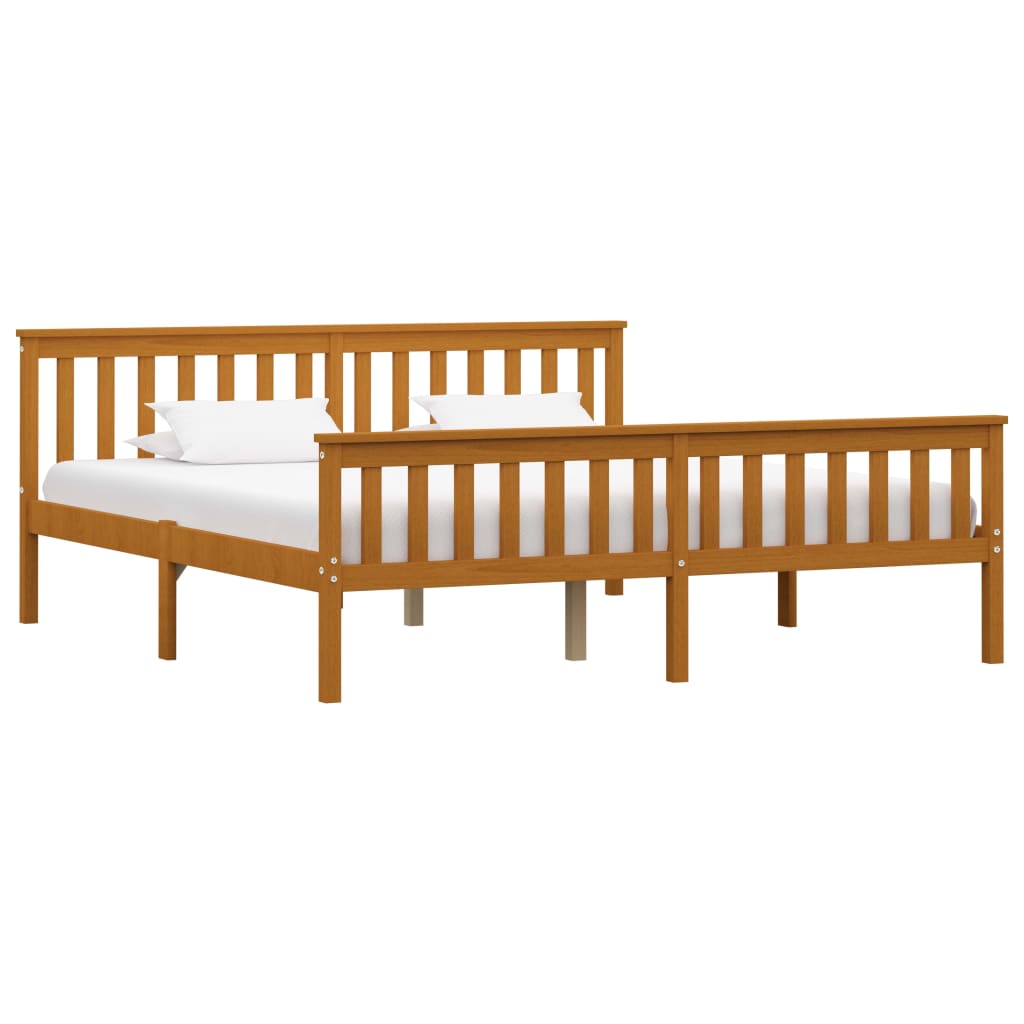 

vidaXL Bedframe met 4 lades massief grenenhout honingbruin 180x200 cm
