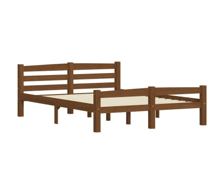 vidaXL Estructura de cama 4 cajones madera pino marrón miel 140x200 cm