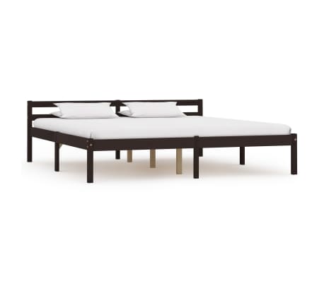 vidaXL Estructura de cama con 2 cajones pino marrón oscuro 180x200 cm